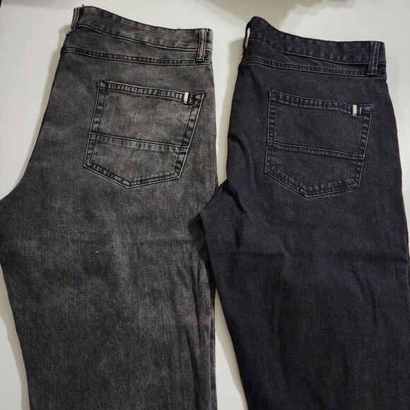 Men's American Rag Distressed Slim Fit Stretch Denim Jeans Size 36 x 30 Set of 2